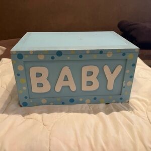 Blue Baby Keepsake Box
